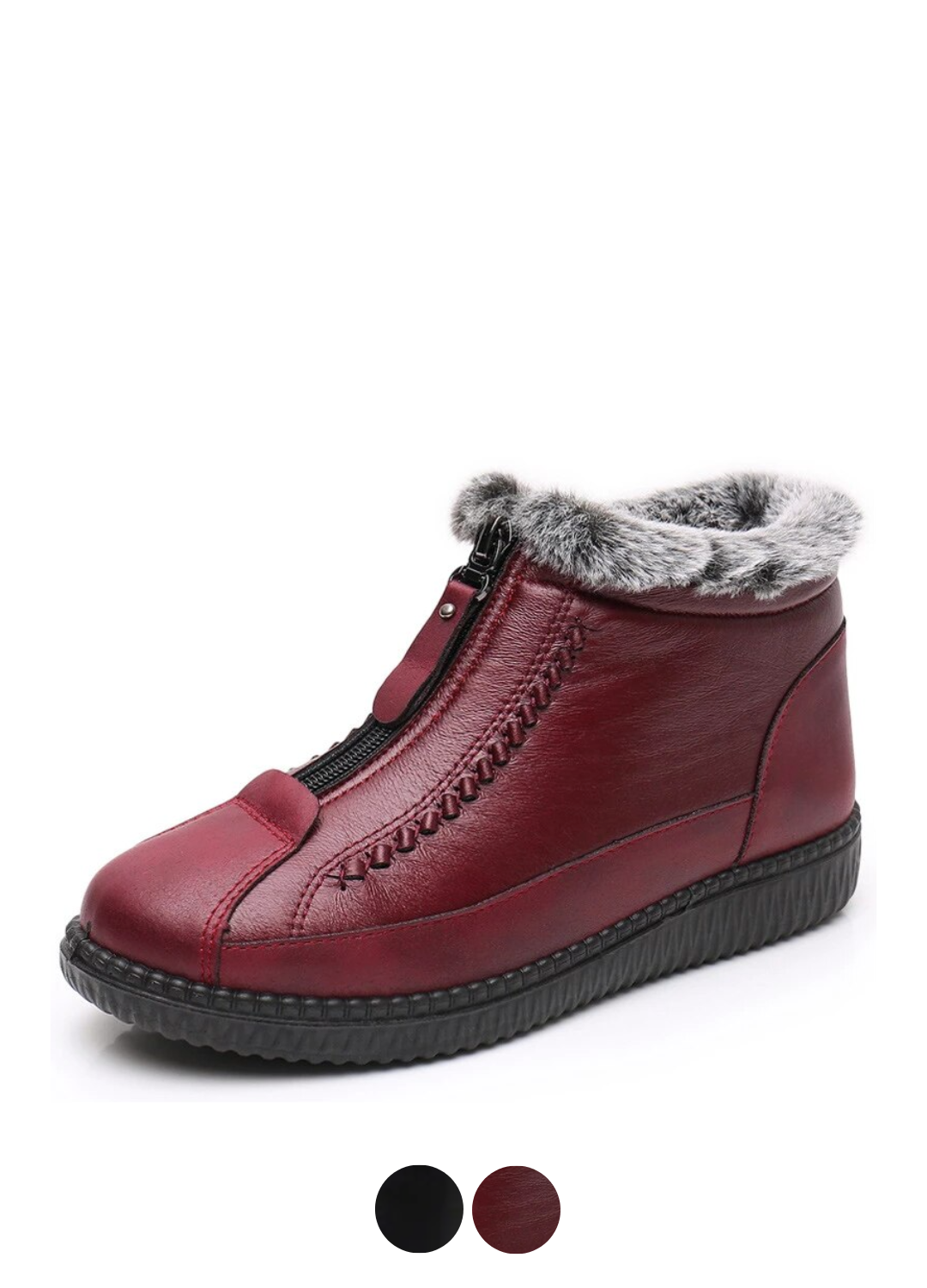 Oriana – Taupe Ankle Boots with Metallic Decoration and Cuff