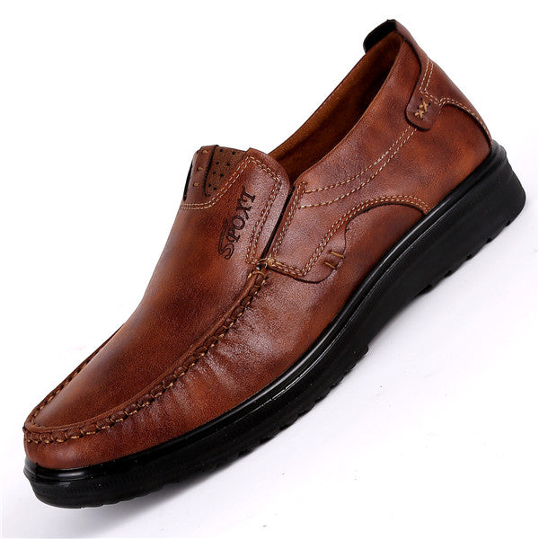 dress loafer shoes color brown size 7 for men