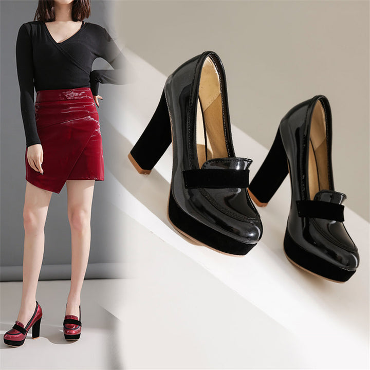 slip on pumps color red size 9 for women