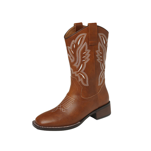 Western Boots Color Brown Size 8 for Women
