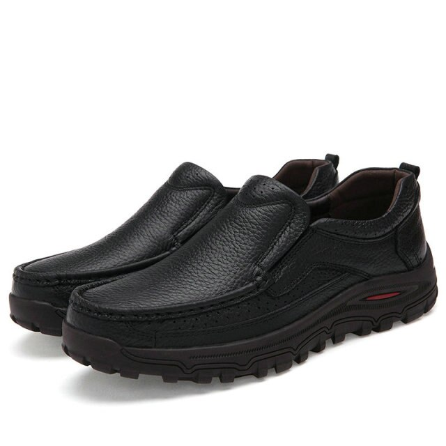outsole rubber loafer shoes color black size 6-5 for men