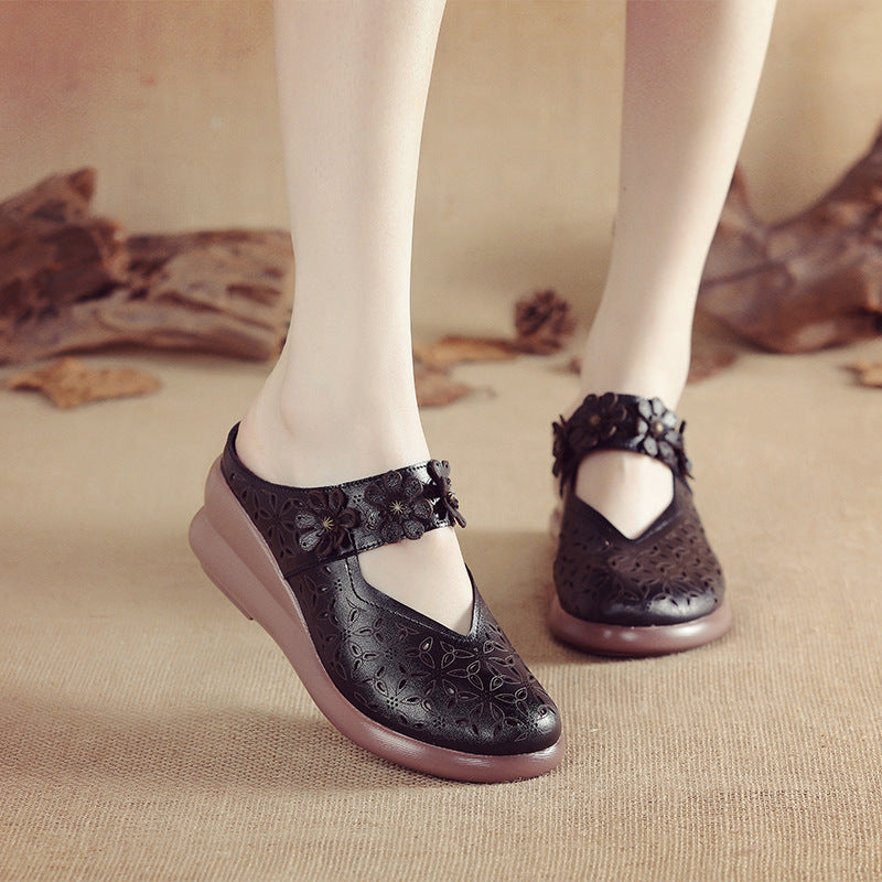summer sandal color black size 7 for women