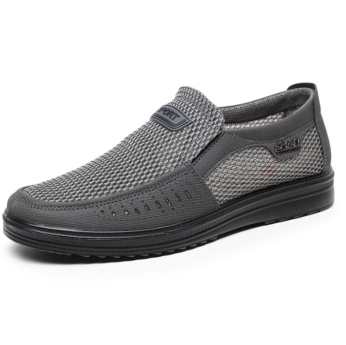 slip on shoes color gray size 8.5 for men