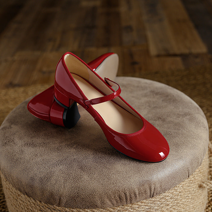 slip on pump shoes color red size 6 for women