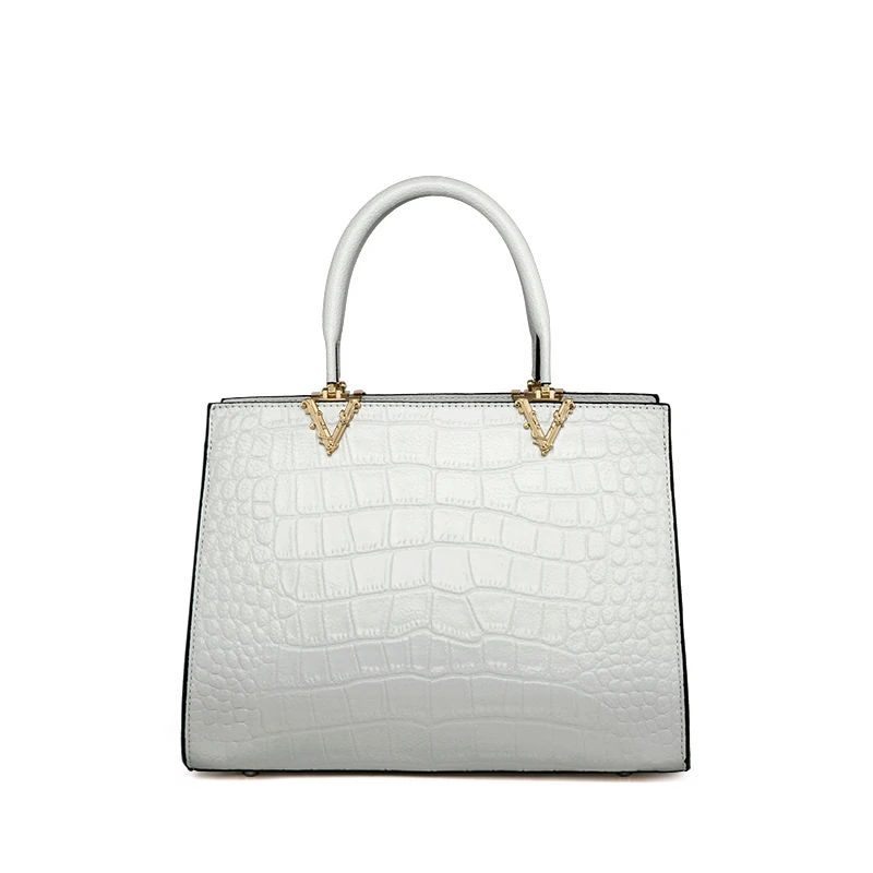 Office Handbag Color White Medium for Women