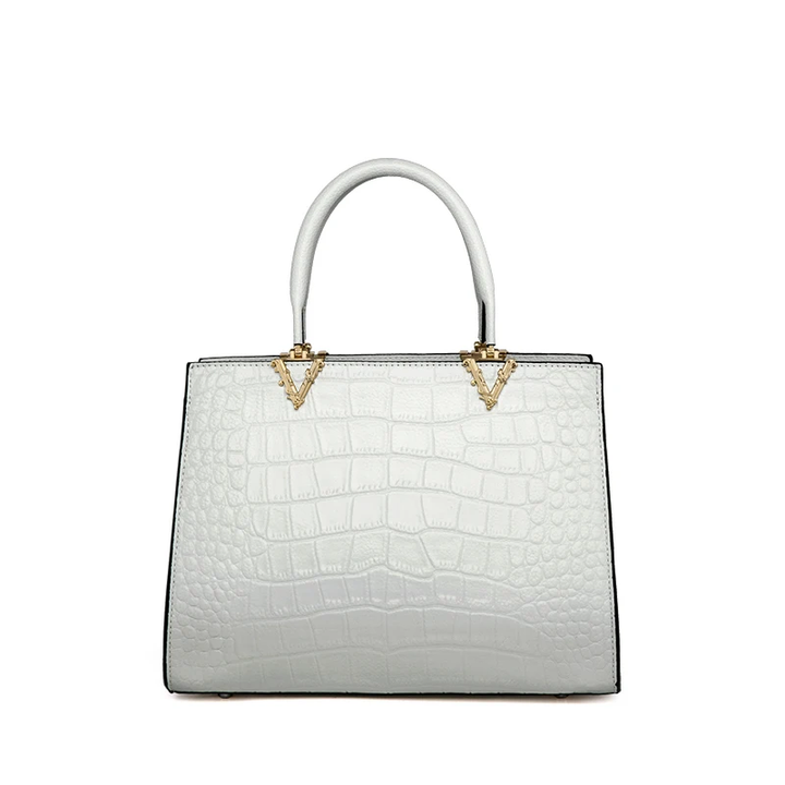 Office Handbag Color White Medium for Women