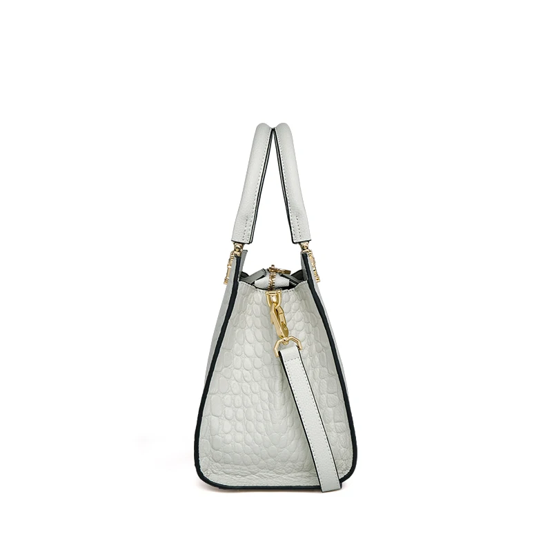 Double Handle Handbag Color White Medium for Women