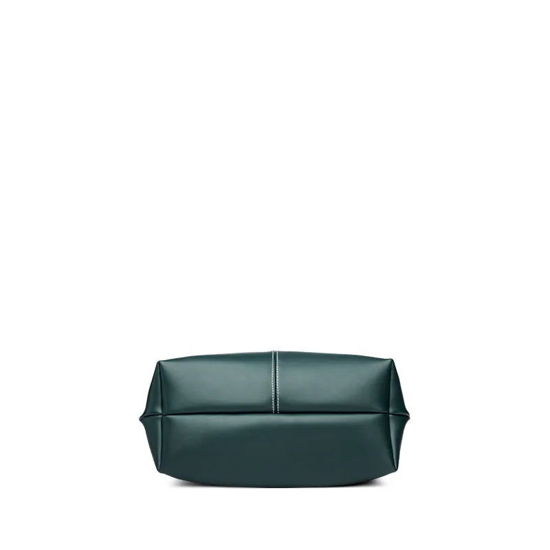 Leather Handbag Color Green for Women