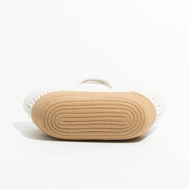 Shoulder Woven Criss-Cross Handbag Color Apricot Small for Women 