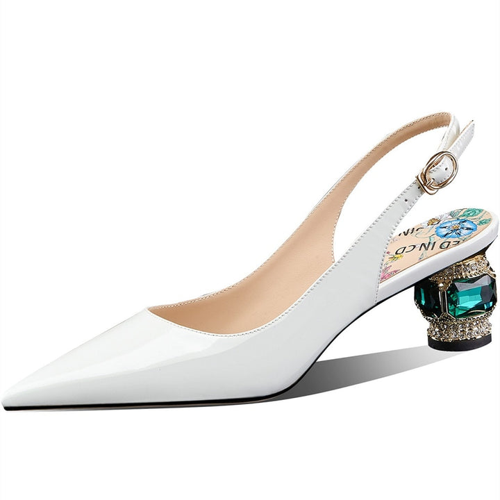 dress sandals color white size 7 for women