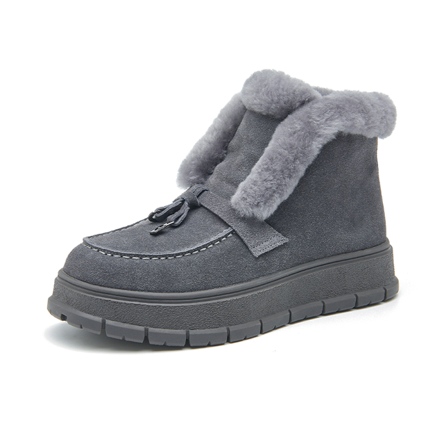 Snow Boots Color Gray Size 9 for Women