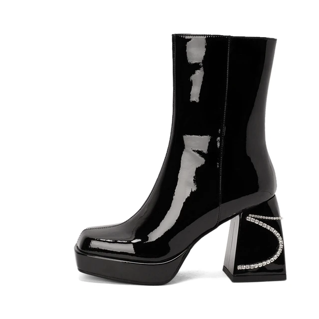 Dress Boots Color Black Size 4.5 for Women