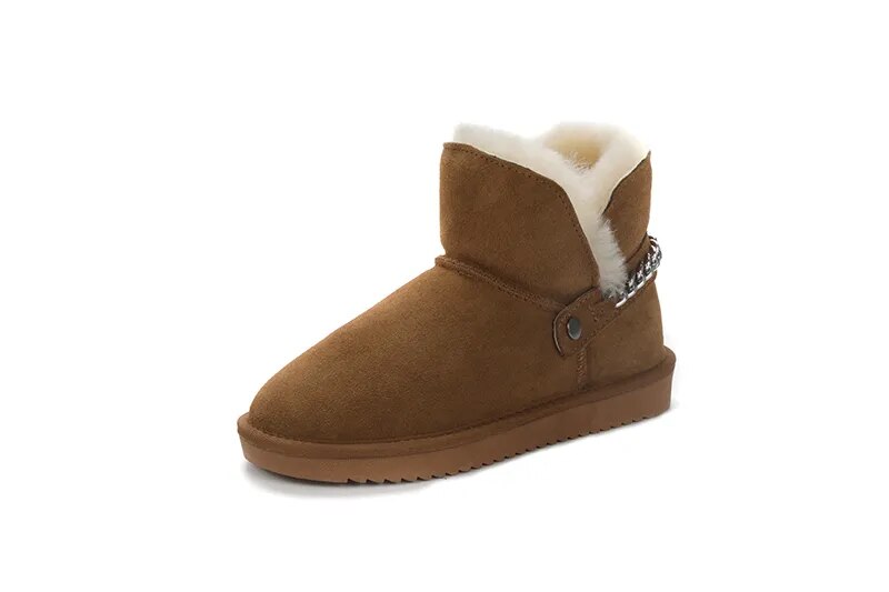 Snow Booties Color Brown Size 5 for Women