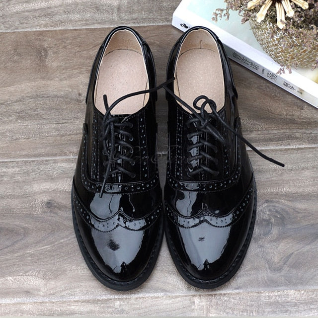 round toe oxfords shoes color blck size 9.5 for women