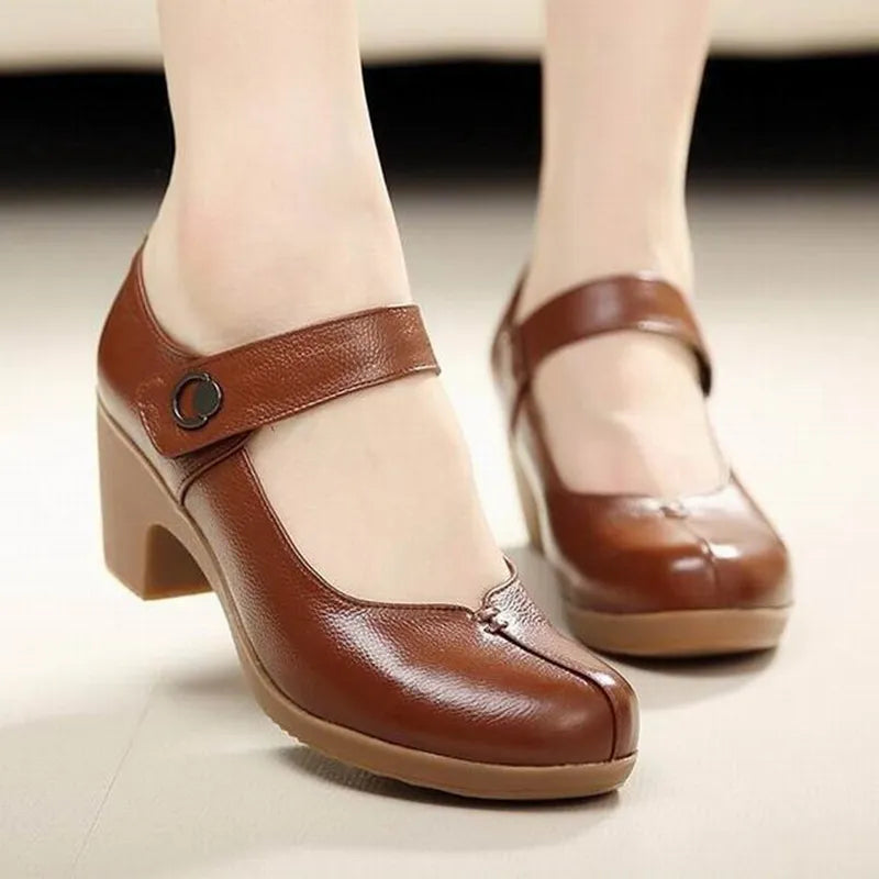 dress pumps color brown size 6 for women
