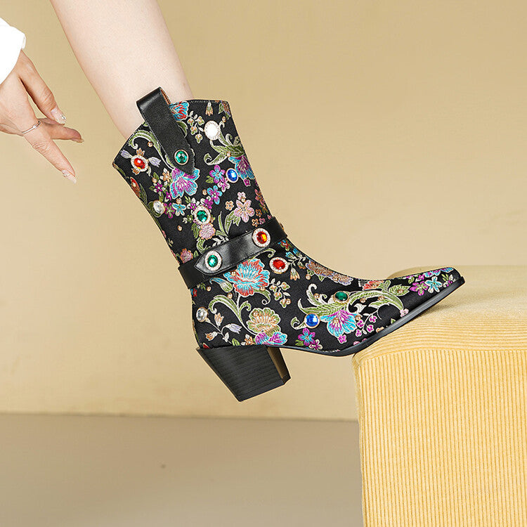 Western Boots Color Black Size 9 for Women