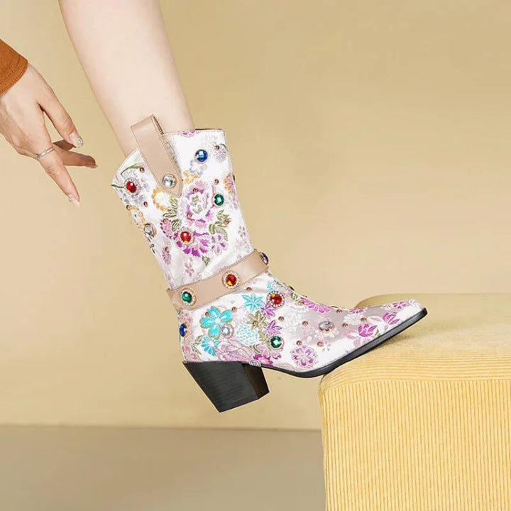 Western Boots Color Pink Size 8 for Women