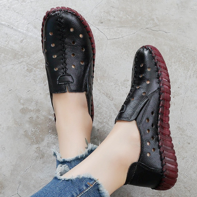 slip on loafer shoes color blue size 6 for women