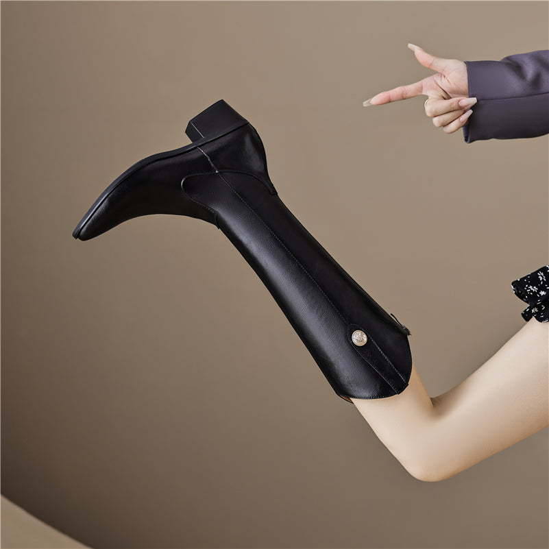 Autumn Boots Color Black Size 8.5 for Women