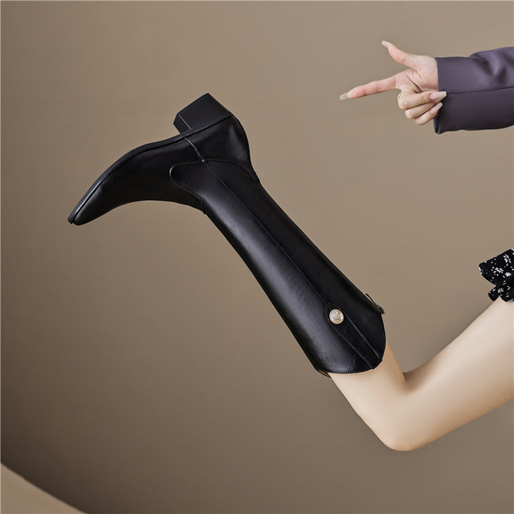 Autumn Boots Color Black Size 8.5 for Women