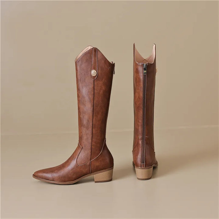 Autumn Boots Color Brown Size 8 for Women