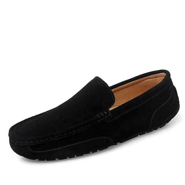 Leather Moccasin Color Black Size 6.5 for Men
