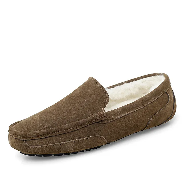 Leather Moccasin Color Brown Size 9.5 for Men