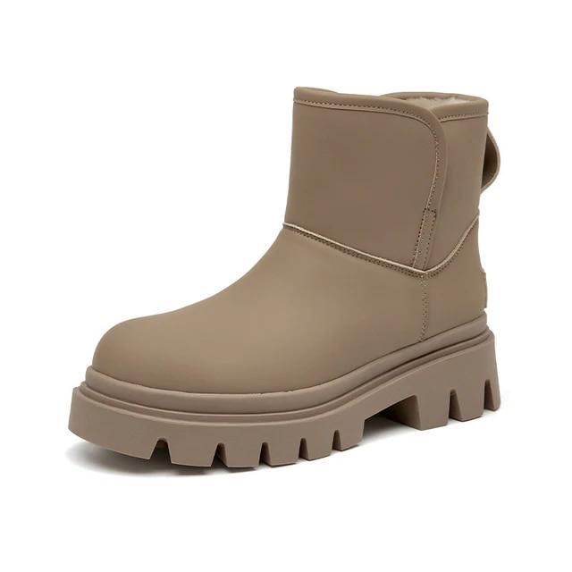 Slip On Snow Boots Color Brown Size 8.5 for Women