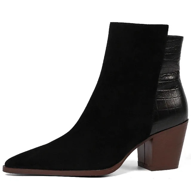 Autumn Boots Color Black Size 6 for Women