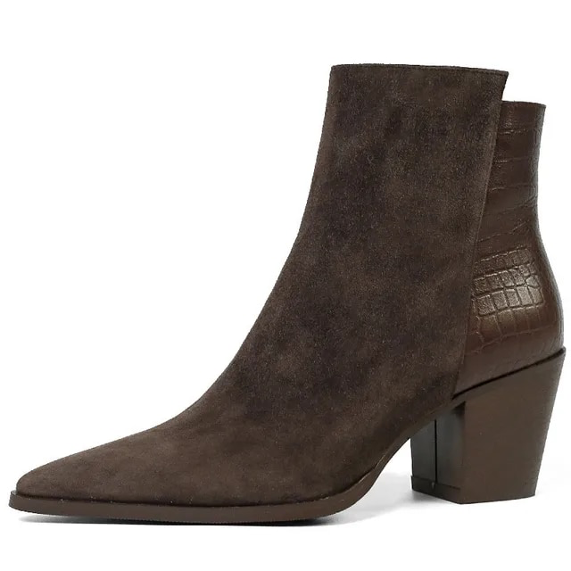Leather Boots Color Brown Size 8.5 for Women