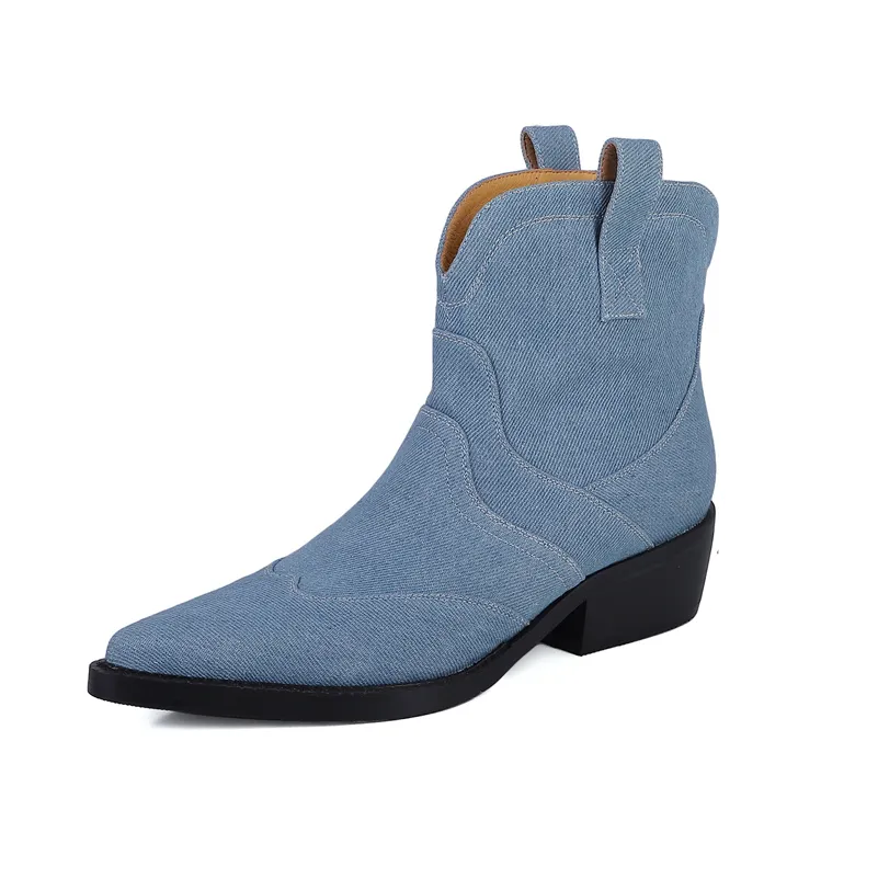 Western Boots Color Blue Size 5.5 for Women