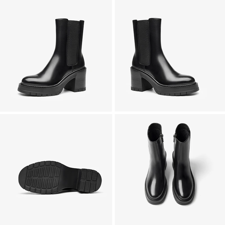 Platform Boots Color Black Size 8.5 for Women