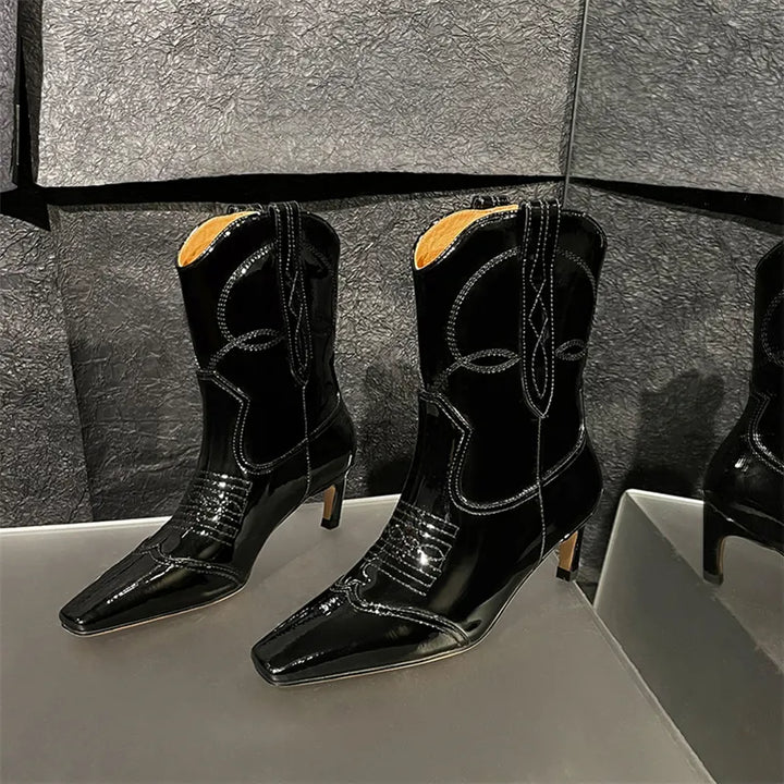 Western Boots Color Black Size 8.5 for Women