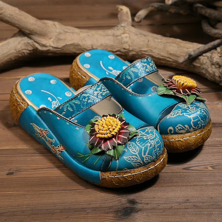 Platform Clogs Color Blue Size 7 for Women