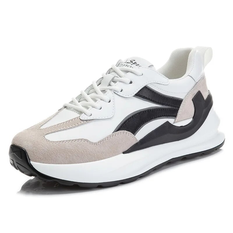 Leather Sneaker Color Beige Size 7 for Women