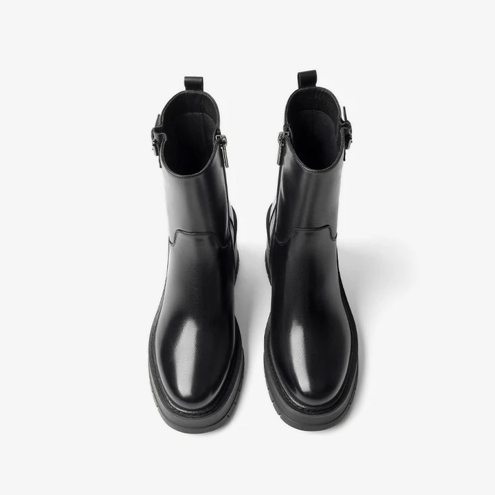 Ankle Winter Boots Color Black Size 7 for Women