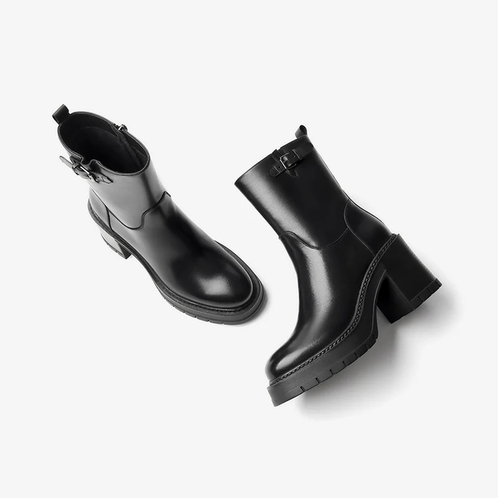 Platform Boots Color Black Size 8.5 for Women