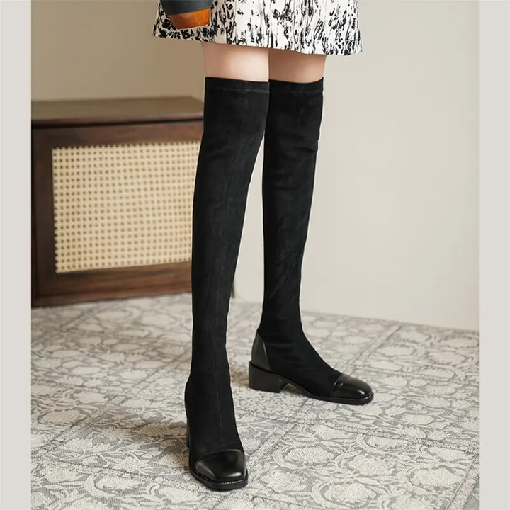 Autumn Boots Color Black Size 8 for Women