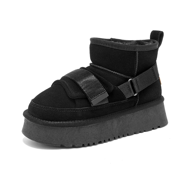 Snow Ankle Boots Color Black Size 6 for Women