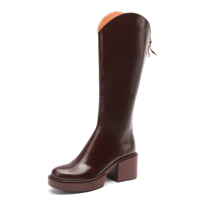 Fall Boots Color Brown Size 4.5 for Women