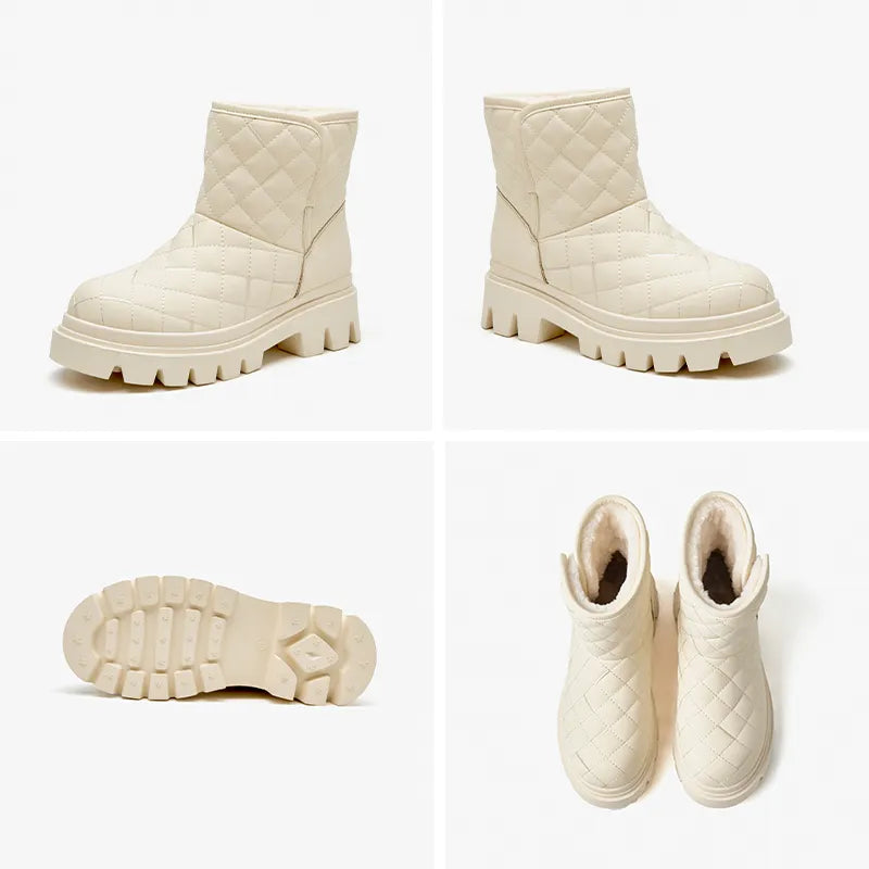 Snow Boots Color Beige Size 7 for Women