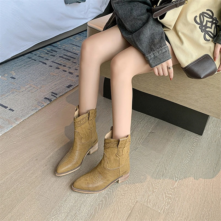 Western Boots Color Brown Size 7 for Women