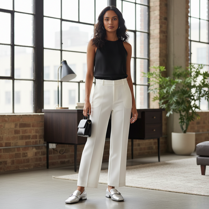 Aura Loafer | Crinkled Metallic Square-Toe