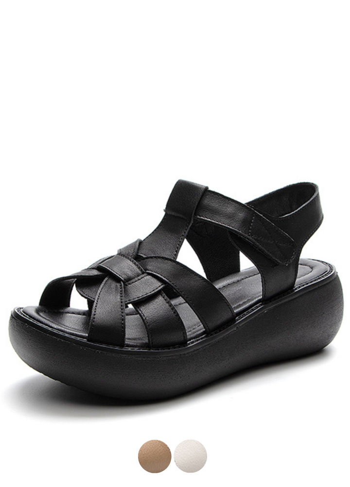 USS Shoes Macry Women's Peep Toe Wedges Sandals