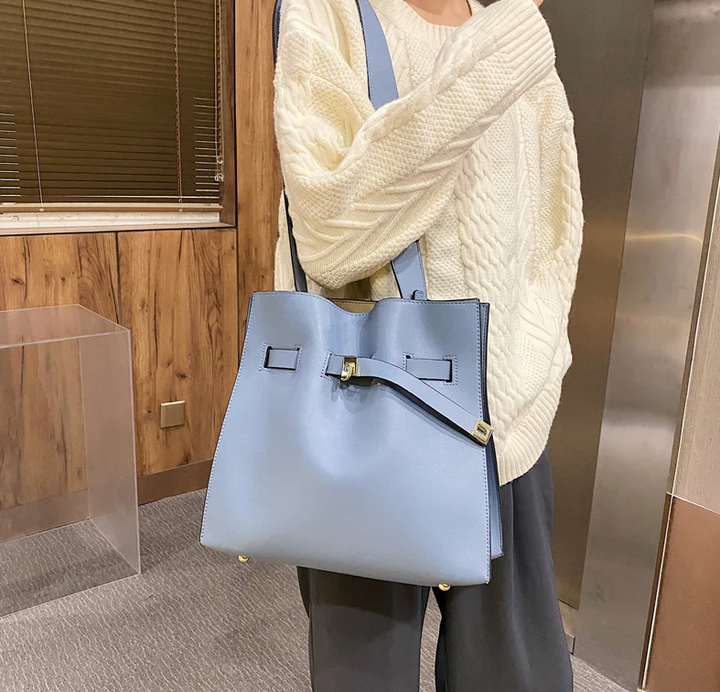 office handbag color blue medium for women
