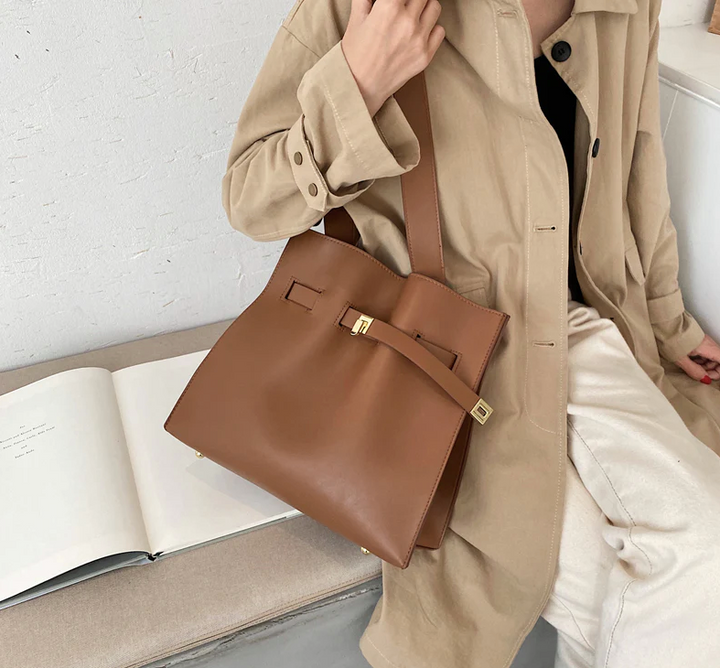 adjustable handbag color brown medium for women