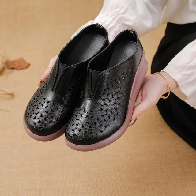 summer sandals color black size 8 for women