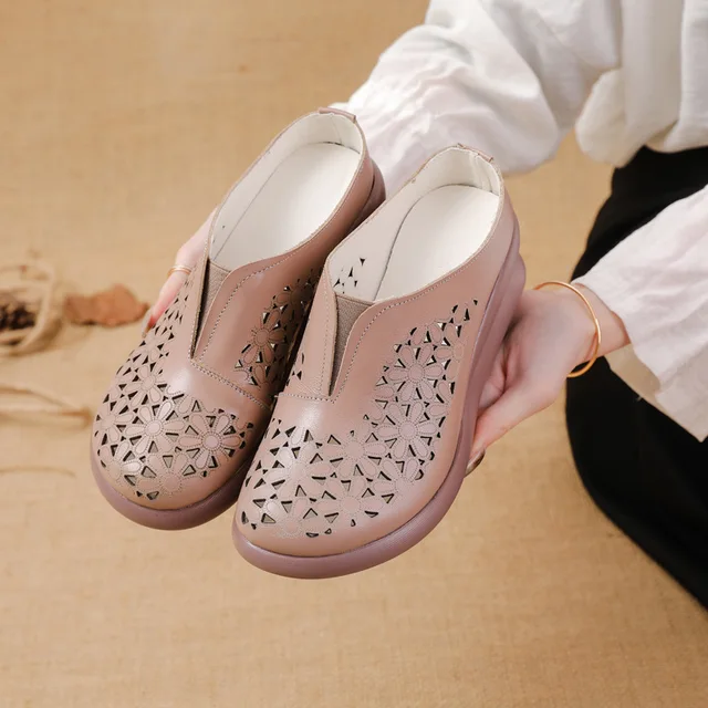 wedges sandals color khaki size 7 for women