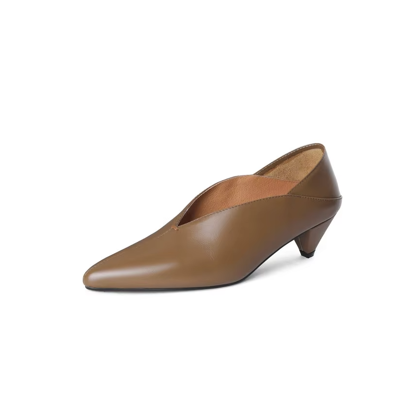 office pumps color brown size 5 for women