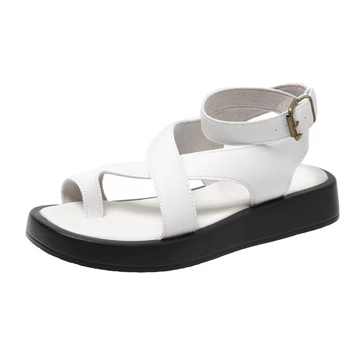 back strap sandals color white size 9 for women